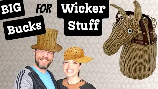 Do Not Skip The Rattan Wicker Section At The Thrift Store! Know What To Look For