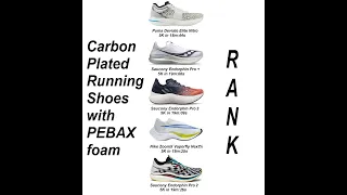 Carbon Plated Running Shoes with PEBAX foam - Ranking