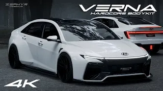 Hyundai VERNA 2023 Zephyr HARDCORE BODYKIT Concept 4K