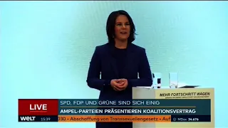 24 11 2021 Annalena Baerbock zur neuen Koalition.