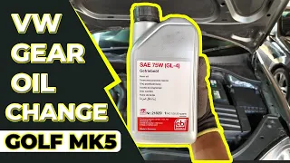 How To Change Transmission/Gear Oil | VW Golf/Jetta Mk5