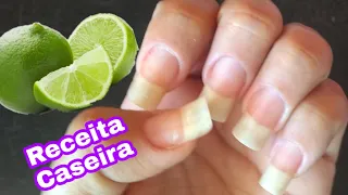 UNHAS GRANDES E DURAS/RECEITA CASEIRA FÁCIL E RÁPIDA COMO ENDURECER AS UNHAS EM CASA SEM GASTAR