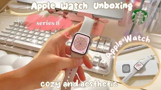 Apple Watch Series 8 | aesthetic unboxing, setup, useful features