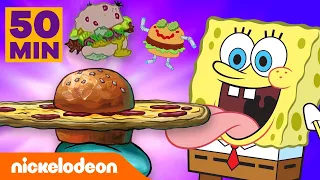 SpongeBob | 50 minuten lang nieuwe Krabburgers! | Nickelodeon Nederlands