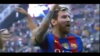 Barcelona players attacked with bottles by Valencia fans and Messi reacts in anger 2016
