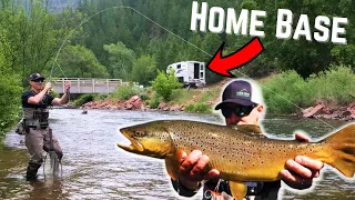 Fly Fishing my FAVORITE Rivers in Colorado From my Northern Lite Truck Camper!  4 State Road Trip!