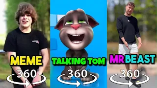 360 VR One Two Buckle My Shoe | ORIGINAL VS TALKING TOM VS MRBEAST
