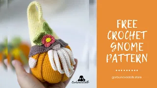 FREE Crochet Gnome pattern for Halloween