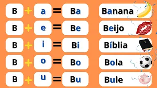 🌈✨🍓Complete syllabic family / Children's literacy / Educational video / Syllabary #children's video