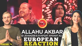 European Reaction on Allahu Akbar | Ahmed Jehanzeb & Shafqat Amanat | Coke Studio Season 10