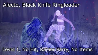 Elden Ring - Rapier Parry vs Alecto, Black Knife Ringleader (Level 1, No Hit, No Items)