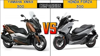 Yamaha XMAX 300 Vs Honda Forza 300 Comparison