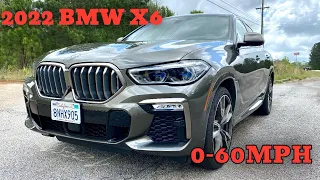 2022 BMW X6 M50i 0-60mph with Exhaust clip