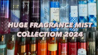 MY FRAGRANCE MIST COLLECTION UPDATE 2|JANUARY 2024 | BATH AND BODY WORKS, BODY SHOP, VICTORIA SECRET