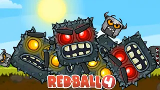 Red Ball 4 - Boss 5 Vs All Boss 1 in All Maps | Red Ball 4 Gameplay