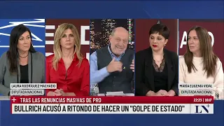 Bullrich acusó a Ritondo de hacer un "golpe de estado"