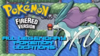 Pokemon Fire Red: ALL Legendary Pokemon Locations!!!