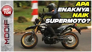 Plus-Minus Kawasaki KLX 230 SM Dipakai Harian, Supermoto Mesin Buas | Motor Plus Modif