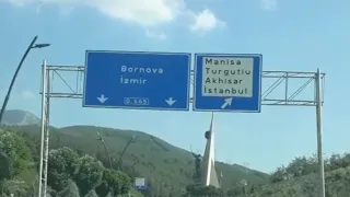 MANISA İZMİR ARASI YOL GÖRÜNTÜSÜ  SABUNCUBELİ  TÜNELİ