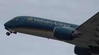 Vietnam Airlines Airbus A350-900 VN-A895 Takeoff from NRT 34R