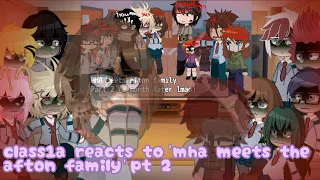 class 1a reacts to ‘mha meets the afton family’ | pt. 2/4 | AU | no ships | videos by mani_kani99