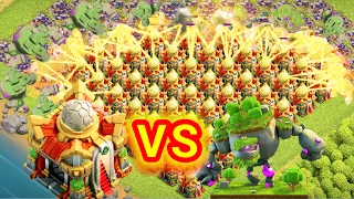 TOWN HALL 16 VS MOUNTAIN GOLEM.#clashofclans #coc #viral #attackstrategy#gamingchallenge#townhall16