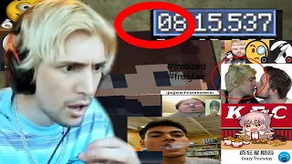 xQc Reacts to NEW Minecraft 1.16 Speedrun World Record (8:12)