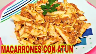 Macarrones CON ATUN / Receta fácil y deliciosa