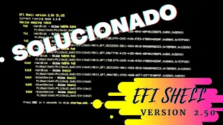 solucion pantalla negra efi shell