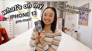 WHAT'S ON MY IPHONE 13 PRO MAX | Nicole Laeno