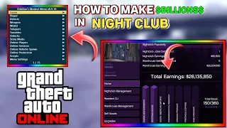 HOW TO MAKE MONEY IN NIGHT CLUB💰 with kiddions mod menu gta 5 online