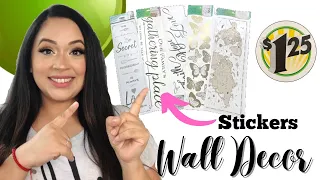 How to make Dollar Tree wall decor DIYS | Wall Decals