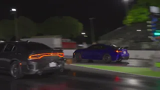 Lexus Rc-F Vs Dodge Charger/ Lexus making Runs 12.90 at 110MPH Street-Legal High Performance.