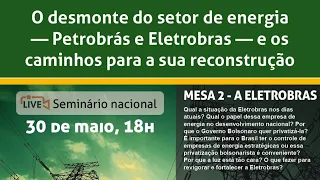 Seminário: O Desmonte do Setor de Energia (Mesa 2 - Eletrobras)