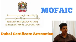 Dubai Certificate Attestation MOFAIC | Gulf Visit | Tamil