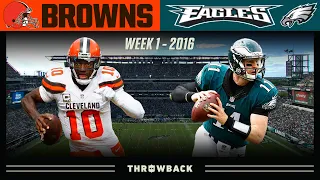 Wentz's 1st Start Shows Off Immense Potential! (Browns vs. Eagles 2016, Week 1)