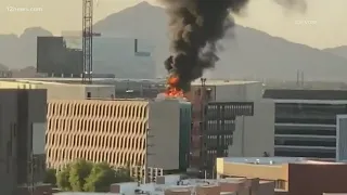 High-rise ASU building under construction catches fire