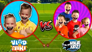 Drone Catches VLAD AND NIKI VS NINJA KIDZ AT HAUNTED SCHOOL!! *NINJA KIDZ TV IN REAL LIFE*