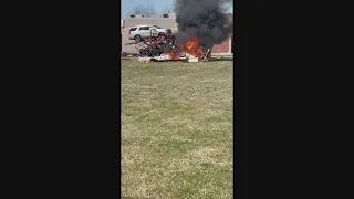 2 killed in helicopter crash and fire in Rowlett, officials say
