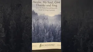 Awake, My Soul, Give Thanks and Sing (Courtney) - Alto