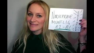 Video 462 NORSKPRØVE MUNTLIG A2 B1 eksempler