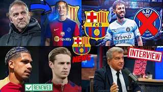 Flick WANTS Xavi Simons🚨| Bernardo Silva Transfer ALIVE💣| Araujo & De Jong DOUBT⚠️| Laporta SPEAKS🗣️