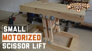 How to fit a motor to DIY scissor lift to make a motorized platform