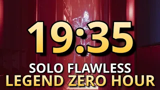 Solo Flawless Legend Zero Hour 2.0