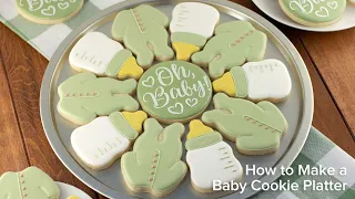 Baby Shower Cookie Platter | Cookie Decorating with Royal Icing