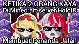 Kaela dan Ollie 2 Orang Kaya di Minecraft Server HoloID 【Kaela Kovalskia | Kureiji Ollie | holoID】