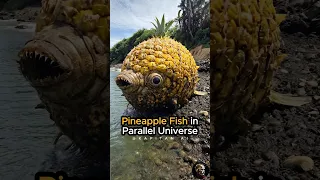 PINEAPPLE FISH IN PARALLEL UNIVERSE #shorts #short #creepy #fish