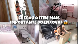 CHEGOU O ITEM MAIS IMPORTANTE DO ENXOVAL😱 ESTÁ TUDO PRONTO! 😍