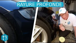 Réduction d'une grosse rayure