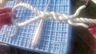 Сплетение петли. Eye Splice In 3 Strand Rope.